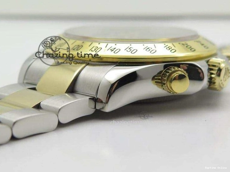 0128 ModernLook Daytona 116523 SS YG White Dial On SS YG Bracelet A7750 JF 4028